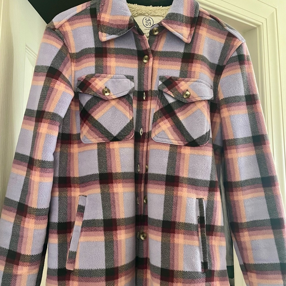 Plaid, Sherpa Women's Jacket
